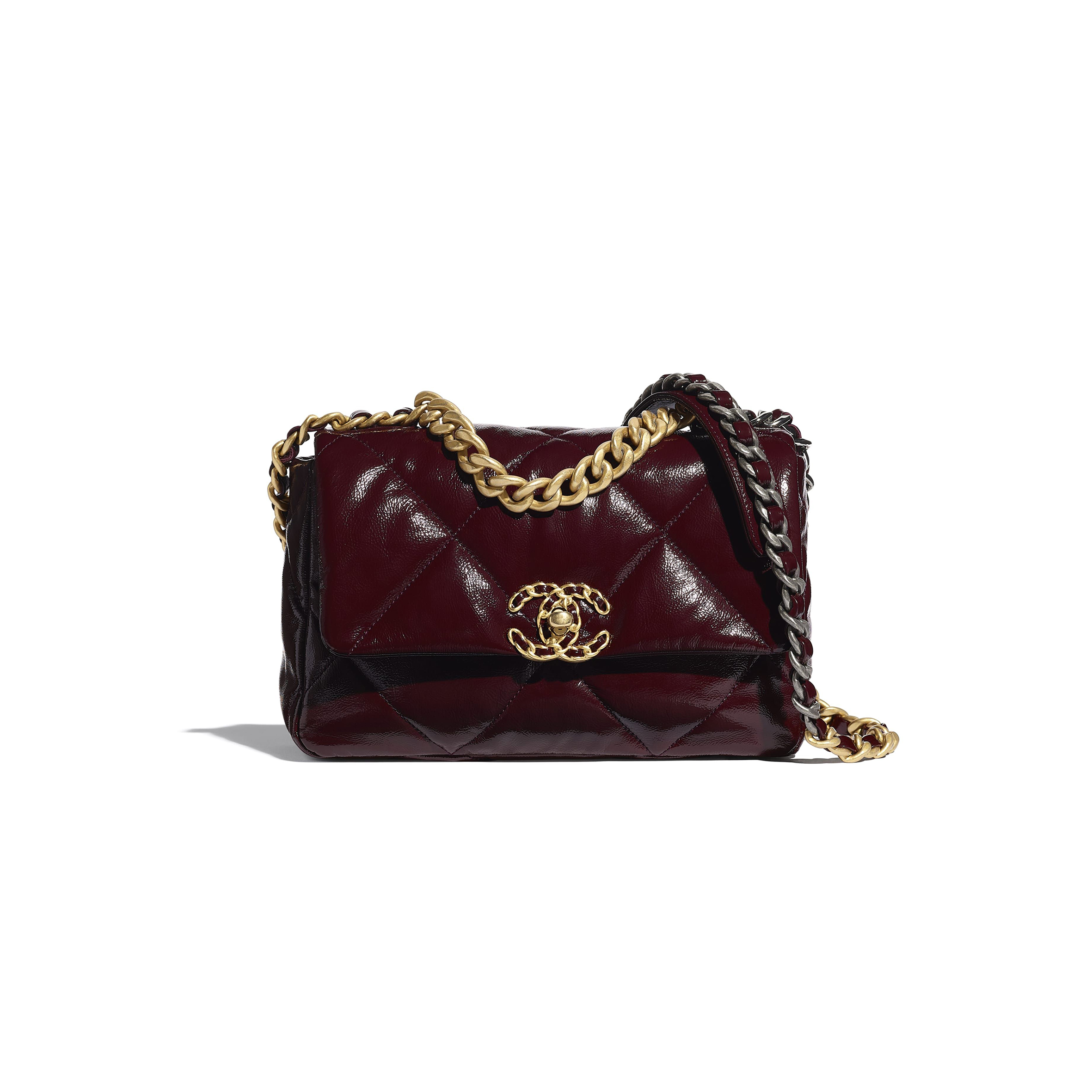 CHANEL 19 FLAP BAG WINE RED AS1160 (26*16*9cm)